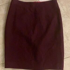 J Crew lined pencil skirt, size 0